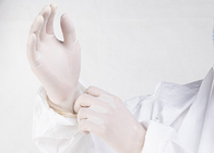 Het medische Beschikbare Latex Gloves Transparante Elastische de Rangbescherming van het Poeder Vrije Voedsel