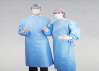 De niet-geweven Beschikbare Chirurgische Toga versterkte het Blauwe Ziekenhuis Spunlace