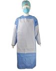 Chirurg Disposable Surgical Gown, de Toga'spp PE van de Laboratorium Blauw Plastic Isolatie Materiaal