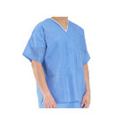 Beschikbare Blauwe Medische Medisch schrobt Kostuums Niet-geweven 35 - 70 gsm Gewicht