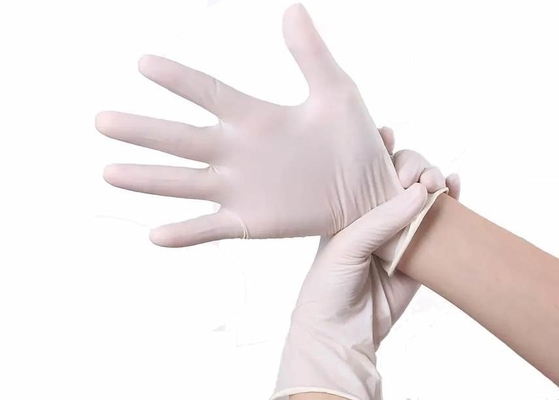 Handschoenen 24cm van het latex Beschikbare Algemeen medische onderzoek Vrij Poeder