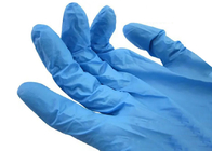 Medische wegwerpbare blauwe nitrilhandschoenen Poedervrije veiligheidsonderzoekshandschoenen