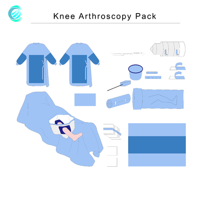 De medische Chirurgische Wegwerpproducten Operationele Knie drapeert het Steriele Pak van Arthroscopy