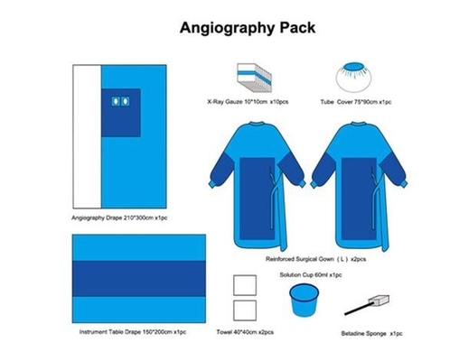 Pak van Kit Sterile Surgical Laparotomy Drape van de het ziekenhuis het Medische Voor consumptie geschikte Beschikbare Angiografie