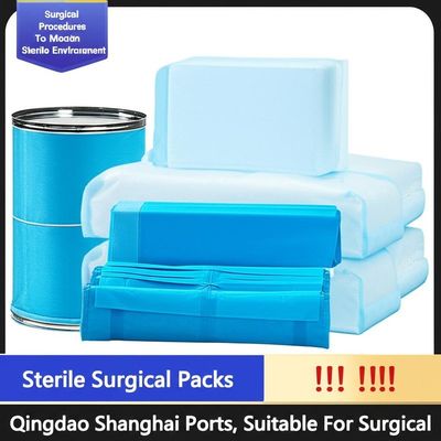 Eenmalige chirurgische verpakkingen zonder latex met ultrasone naad en verpakkingsaantal 1/30/50 CTN voor steriele procedures