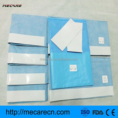 Eenmalige chirurgische verpakkingen met hoog absorberende materialen Ultrasone naad en OEM-accessoires voor medische procedures