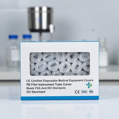 CE-gecertificeerde medische eenmalige apparatuur bedekt met PE-film Instrumentenbuisbedekking Voldoet aan FDA en ISO-normen EO gesteriliseerd