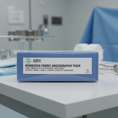 Non-woven stof Angiografie Pakket met Gammasterilisatie voor Enkele Medische Kit in Chirurgische Procedures