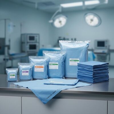 Sterile Surgical Packs in Various Sizes with Multiple Sterilization Methods and Disposable Patient Drapes