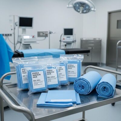 Sterile Surgical Packs in Various Sizes with Multiple Sterilization Methods and Disposable Patient Drapes